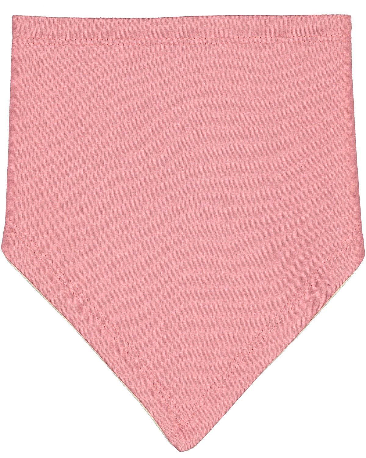 Mauvelous/Natural - 100% Cotton Bandana Baby Bibs-Design Blanks