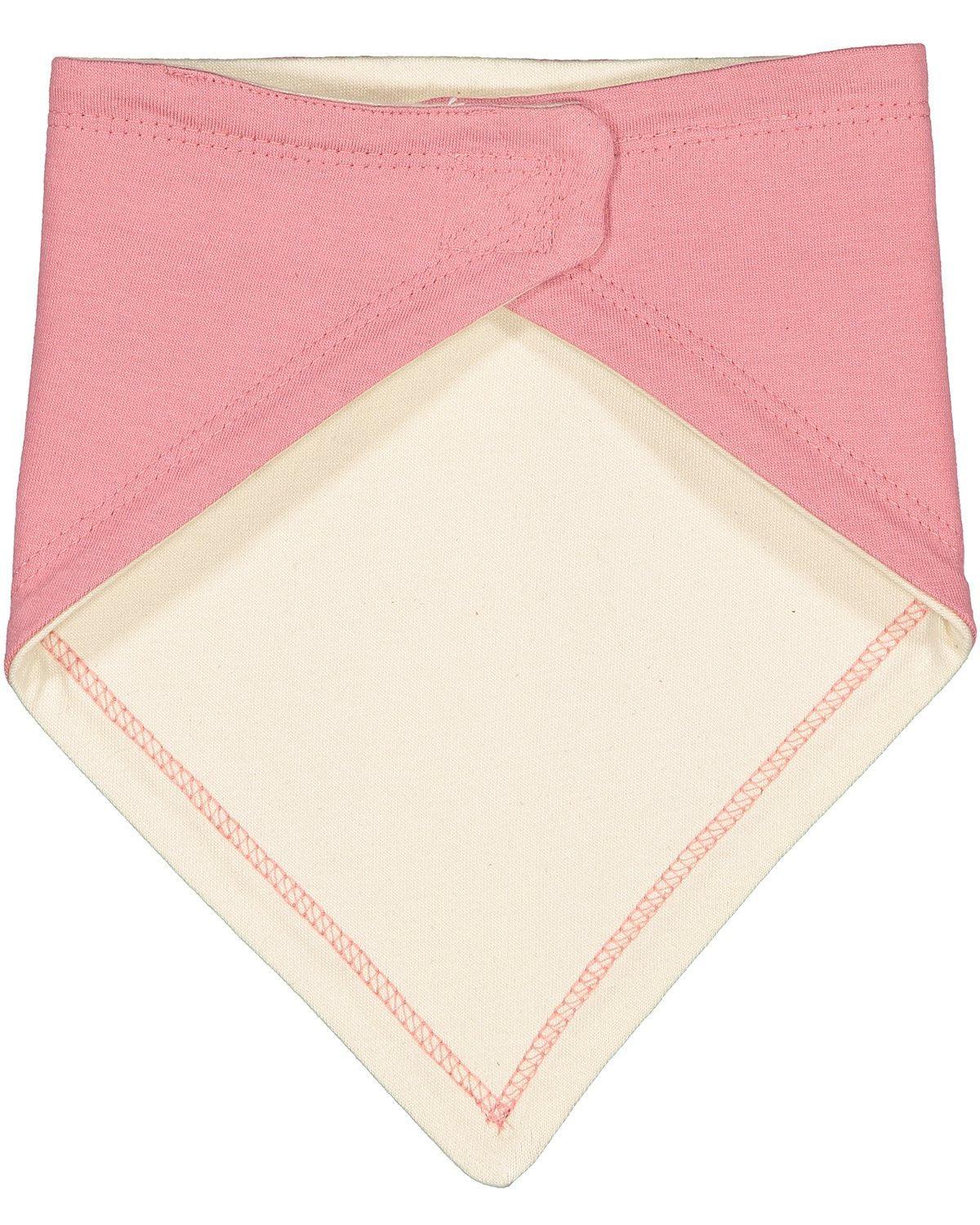 Mauvelous/Natural - 100% Cotton Bandana Baby Bibs-Design Blanks