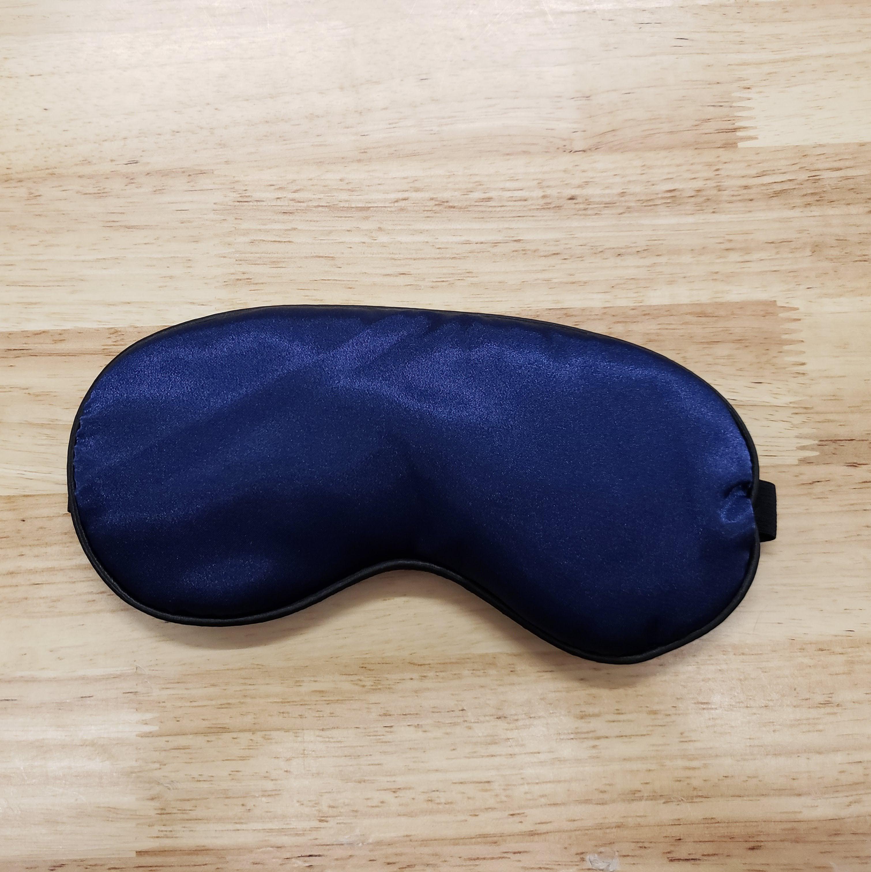 Navy Lux Silk Sleep Mask-Design Blanks