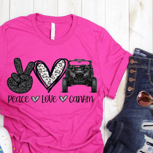 Peace Love Canam - Screen Print Transfer-Design Blanks