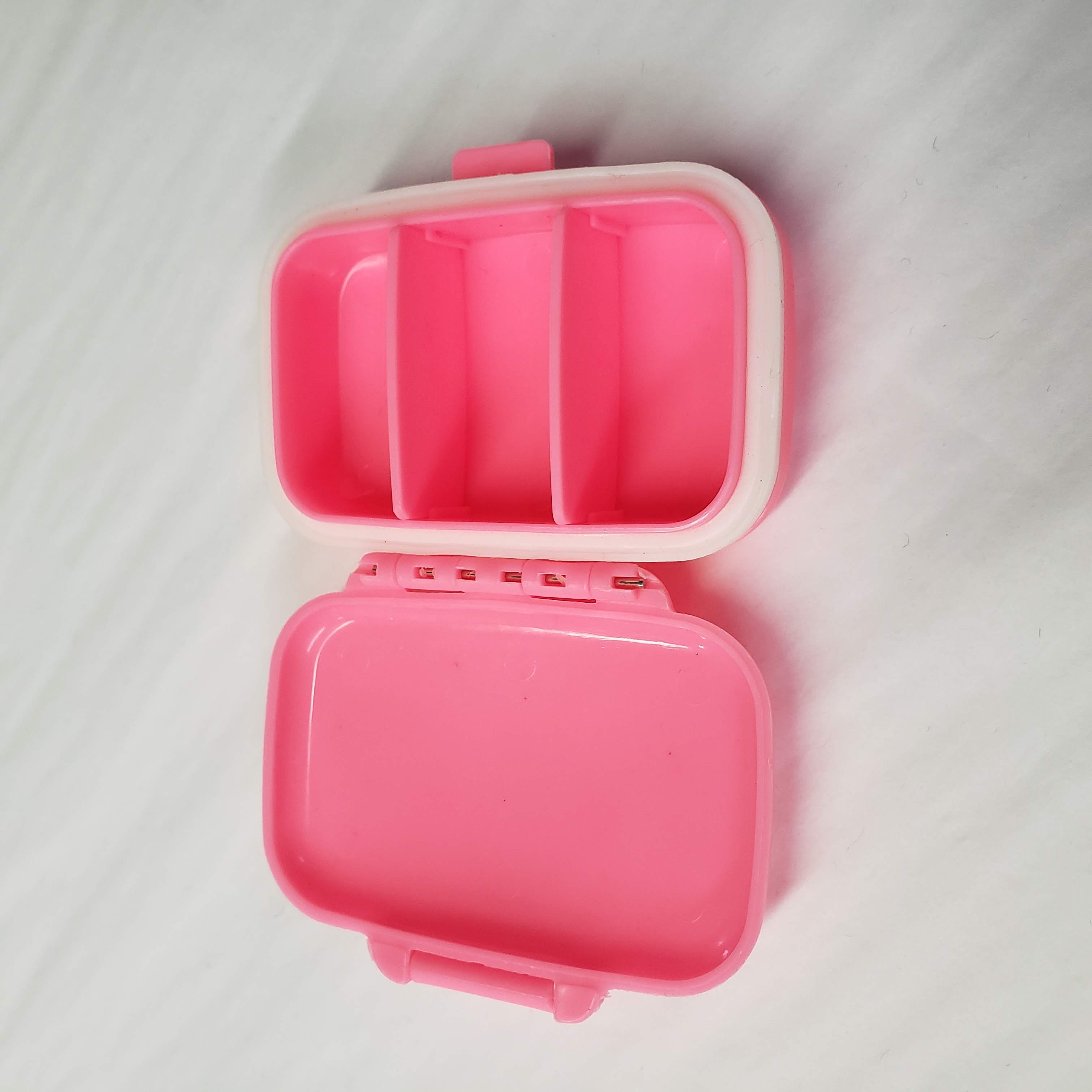 Pink Pill Box - 3 Compartment-Design Blanks
