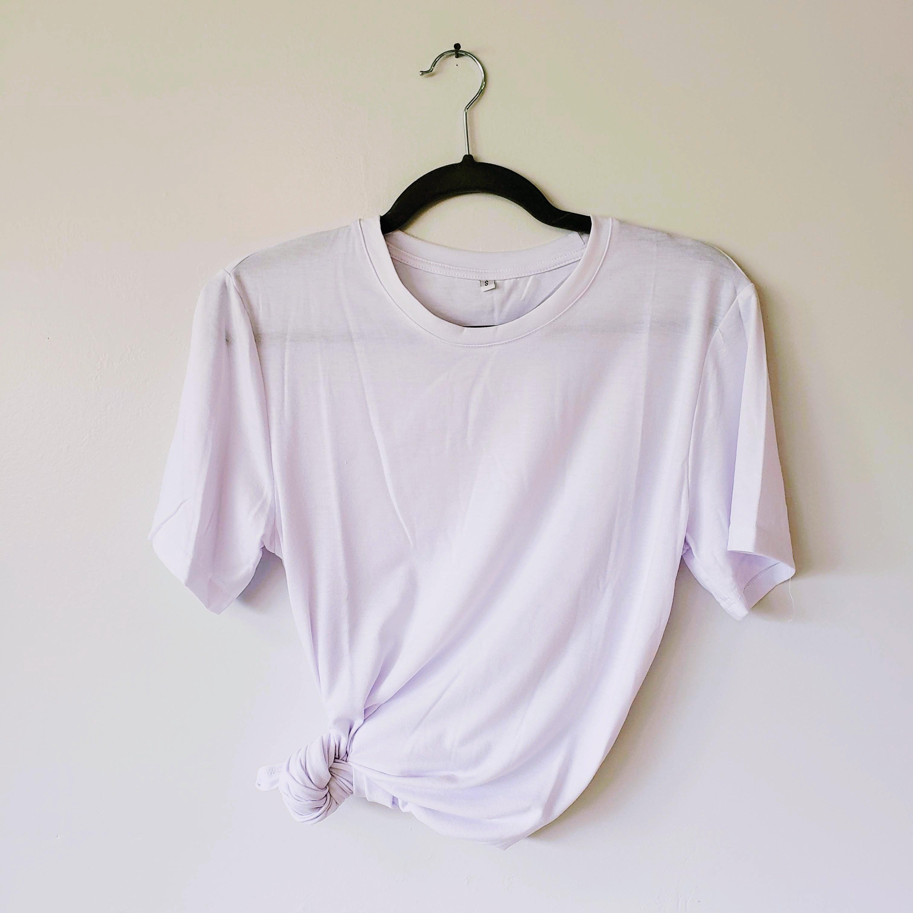 Polyester Short Sleeve Shirt - White-Design Blanks