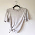 Polyester Short Sleeve Tee Shirt - Grey-Design Blanks
