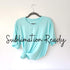 Polyester Short Sleeve Tee Shirt - Surf Blue-Design Blanks