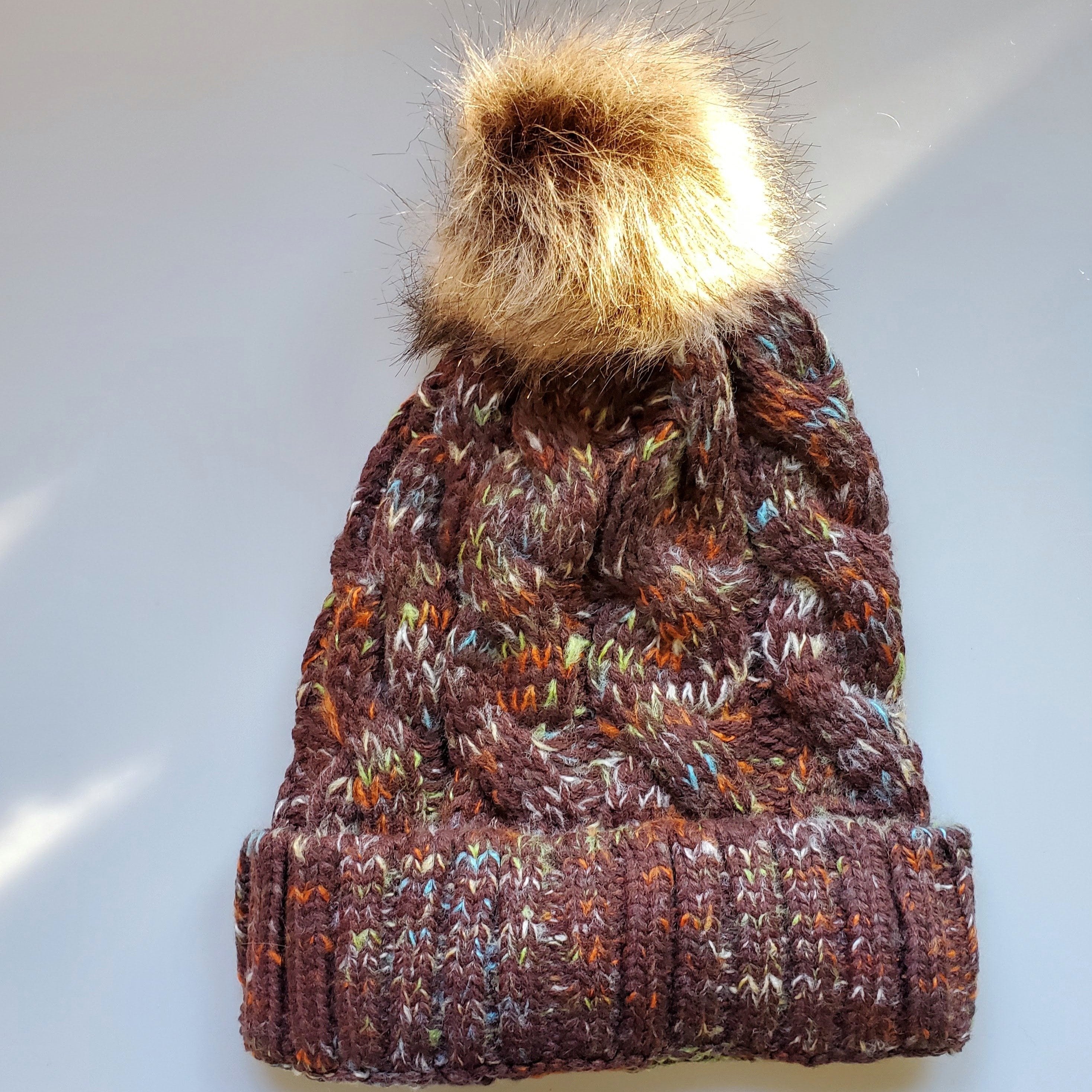 Pom Pom Toque - Confetti Brown-Design Blanks