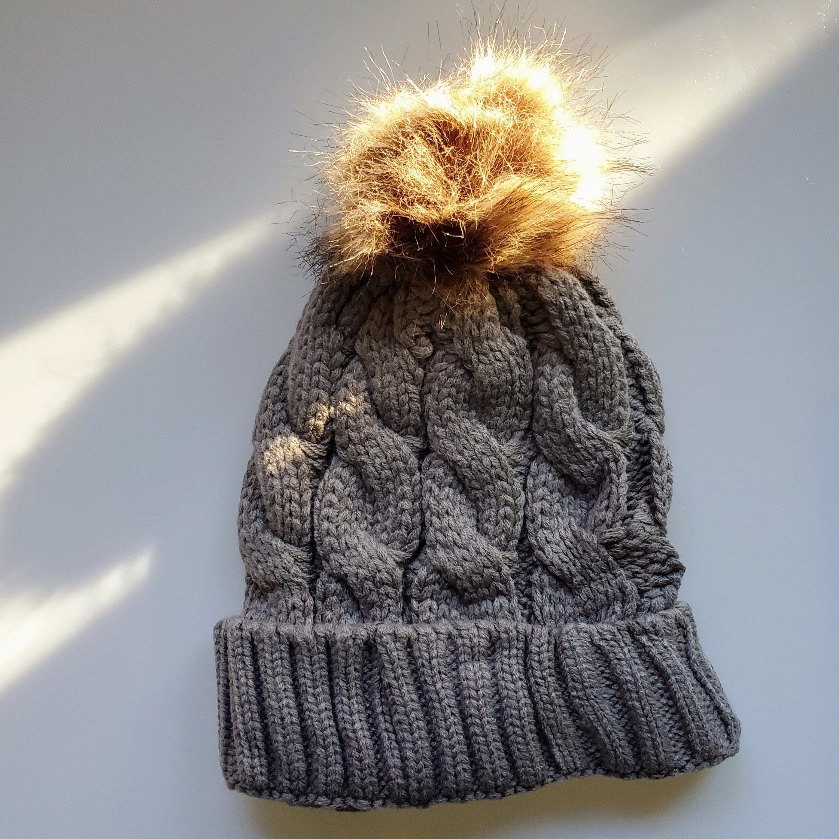 Pom Pom Toque - Dark Grey-Design Blanks