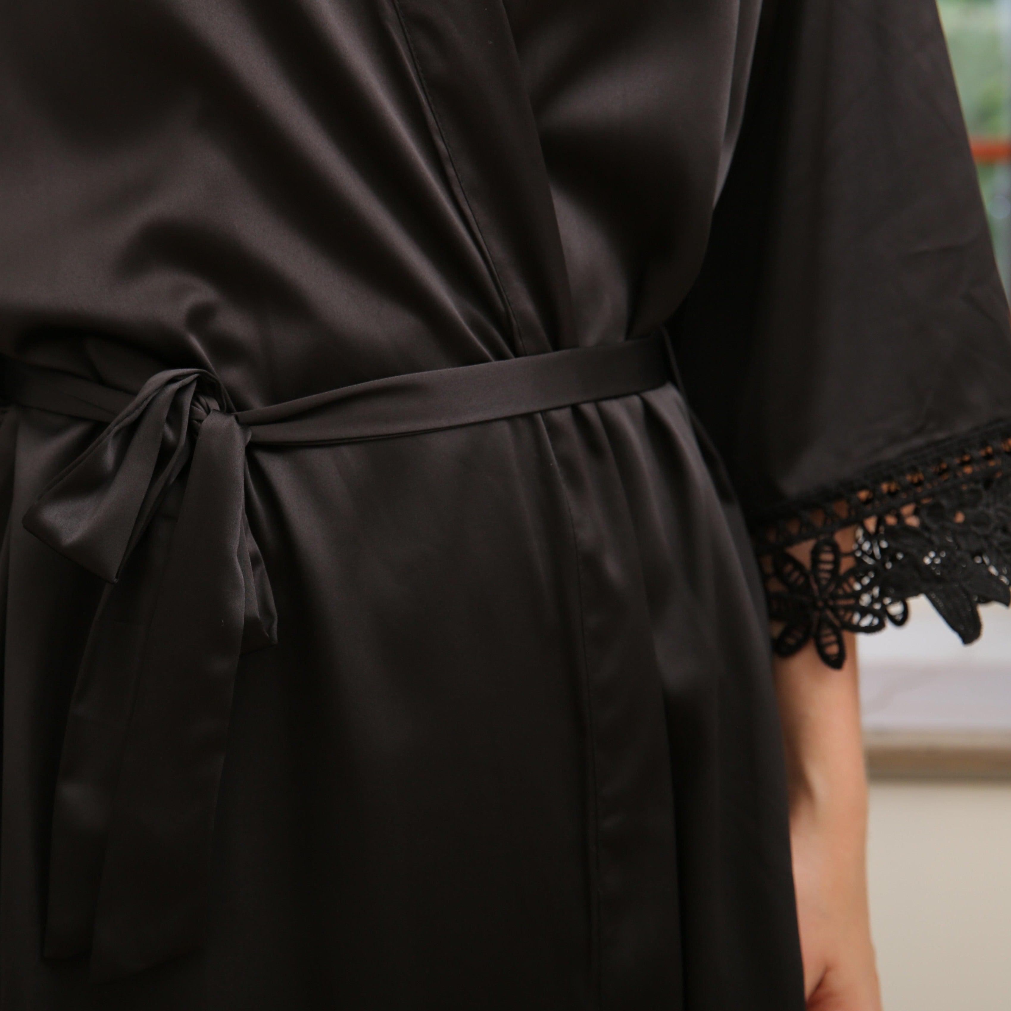 Premium Rose Lace Satin 3031 Black – Design Blanks