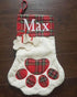 Red Plaid Pet Paw - Fleece-Design Blanks
