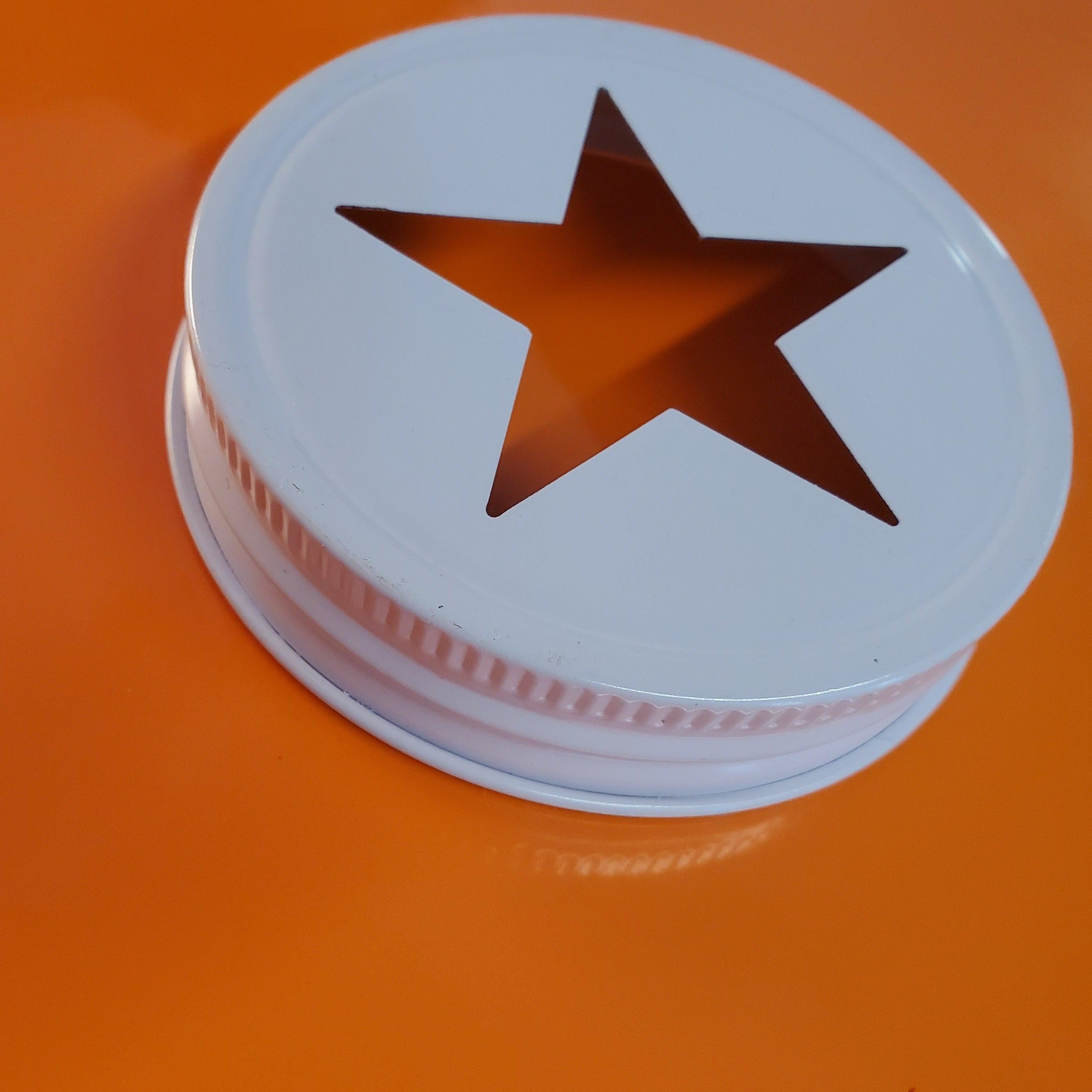 Regular Star Lid - White 12pcs-Design Blanks