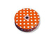 Regular Straw Lid - Orange Polka Dot 10pcs-Design Blanks