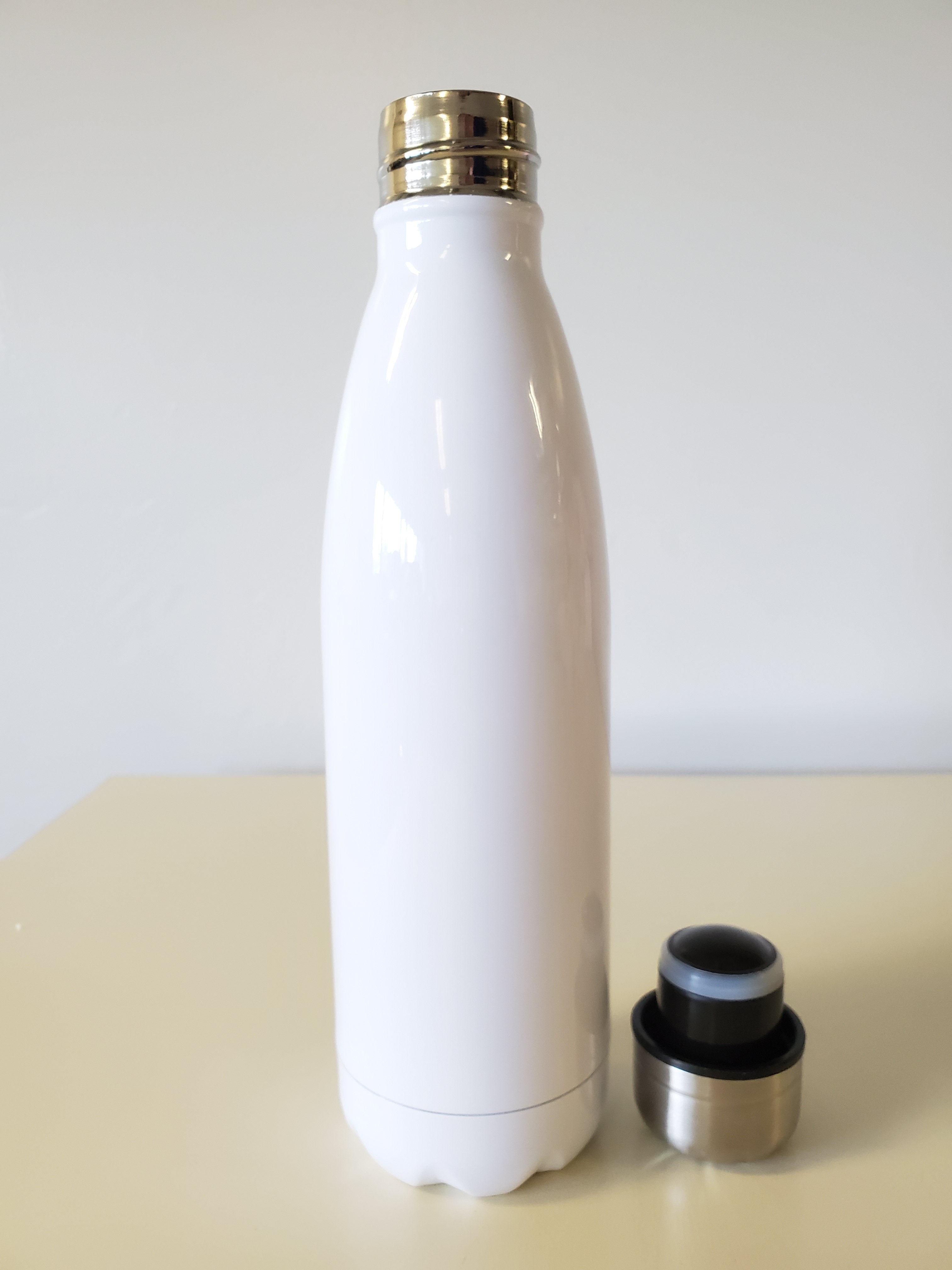 SUBLIMATION Water Bottle Cola Style - White 750ml - 26oz-Design Blanks