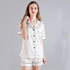 Satin Short Pajamas 3034 WHITE-Design Blanks