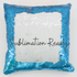 Sequin Mermaid Cushion Covers - Blue/White-Design Blanks