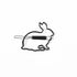 Silver Bunny Barrette-Design Blanks