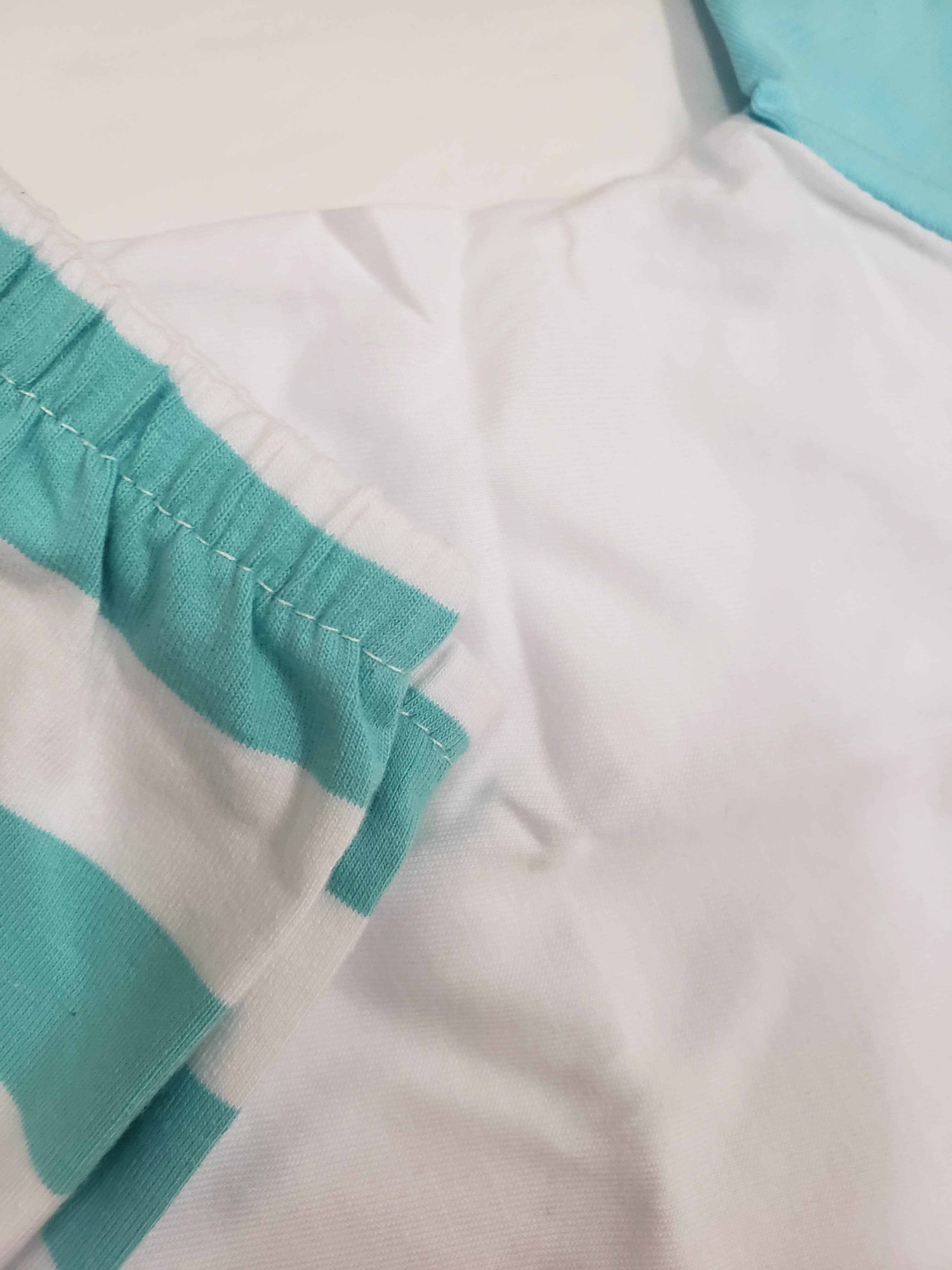 Spring Stripe Pajama - Short Sleeve BLUE-Design Blanks