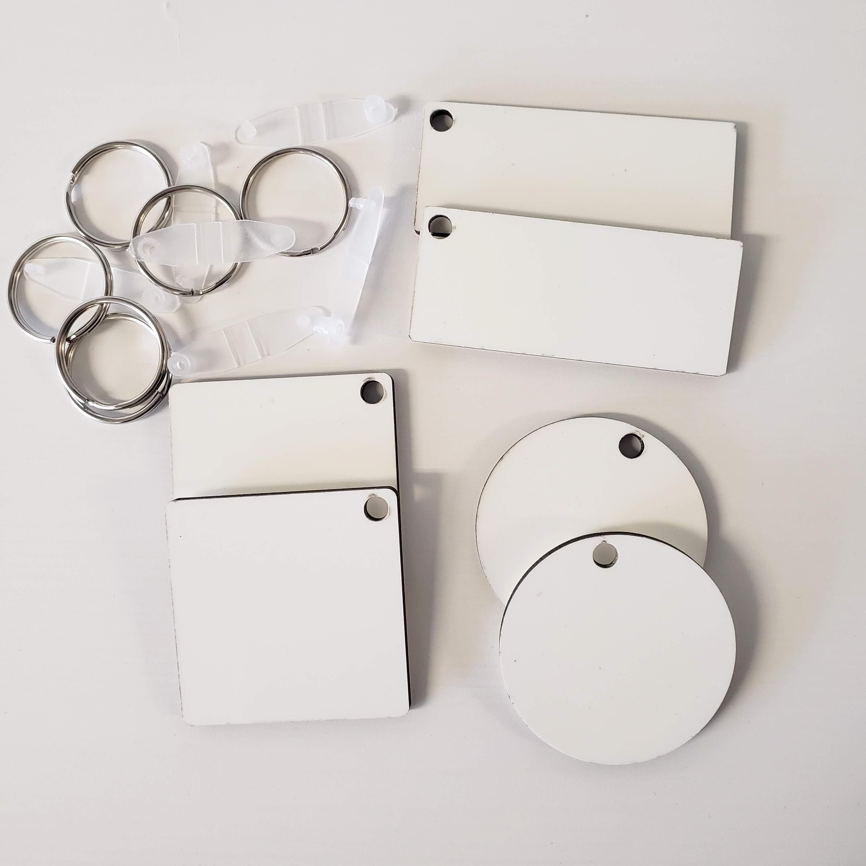 Mdf Keyring Sublimation MDF 6pc Bundle of Keyrings – Design Blanks