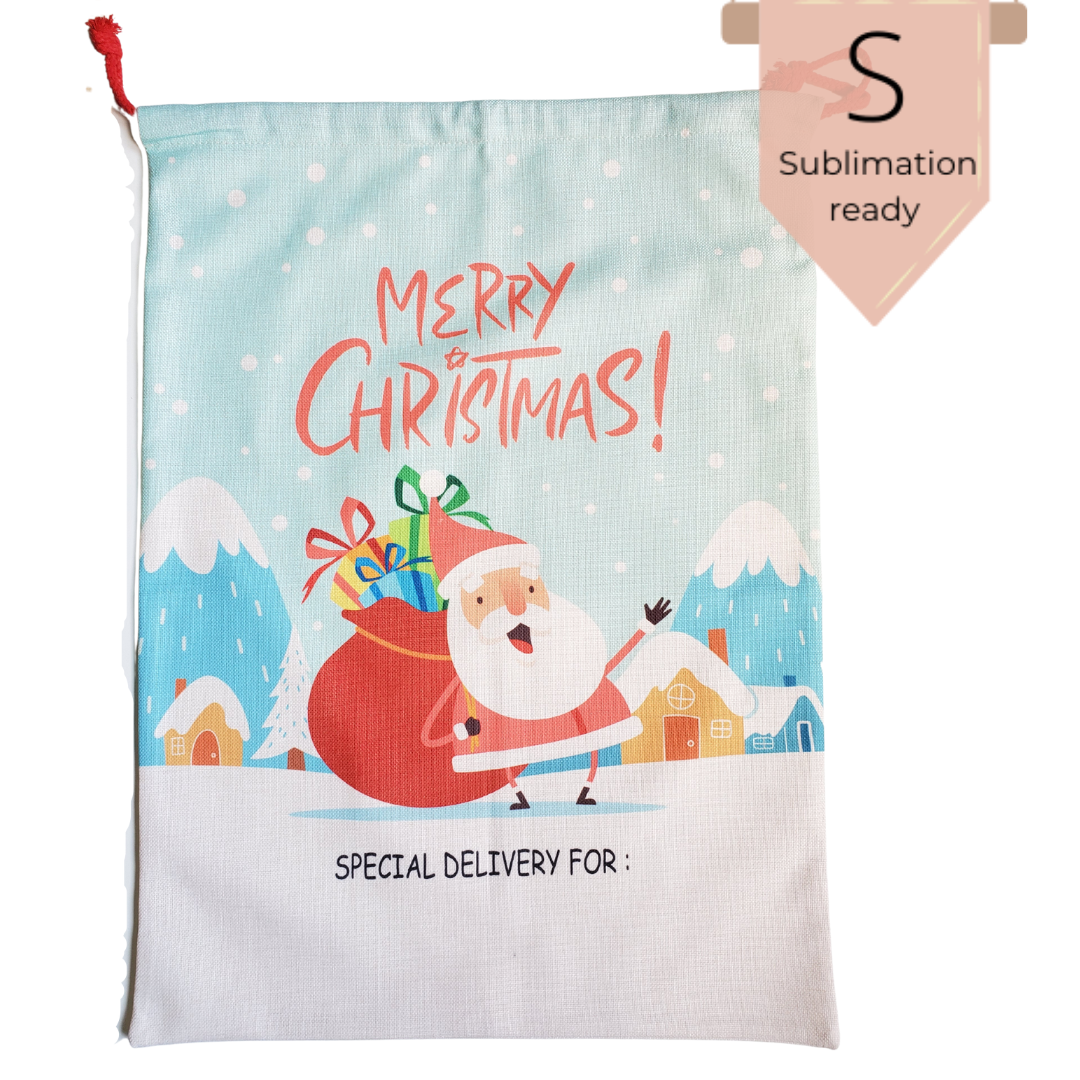 Sublimation Santa Sack - SUB-X15-Design Blanks