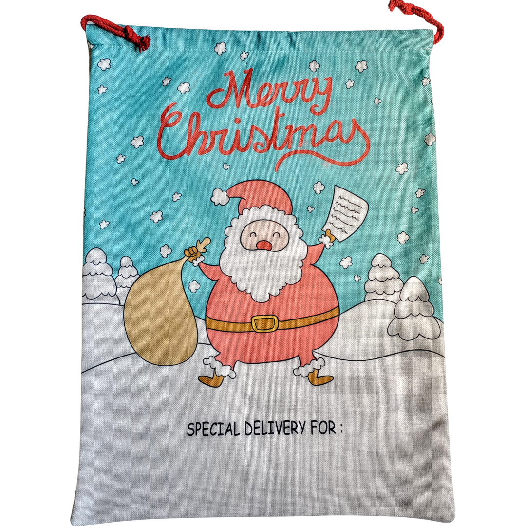 Sublimation Santa Sack - SUB-X19-Design Blanks