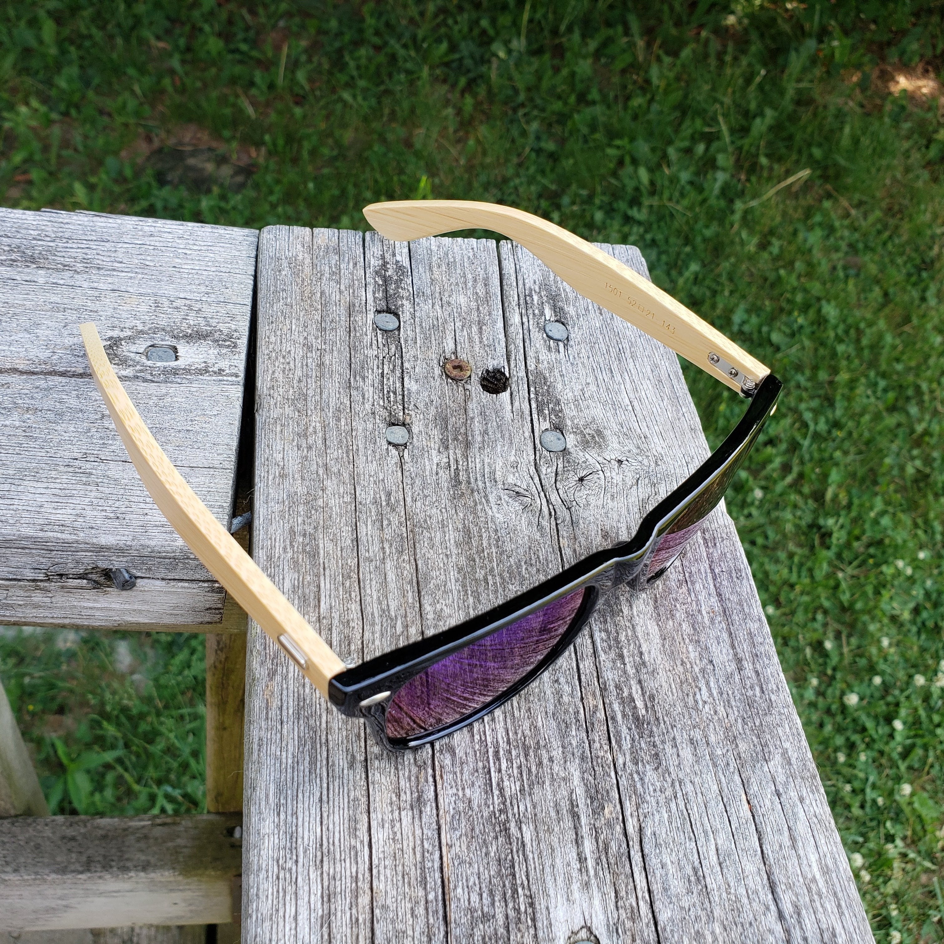 Sunglasses - Bamboo/Black-Design Blanks