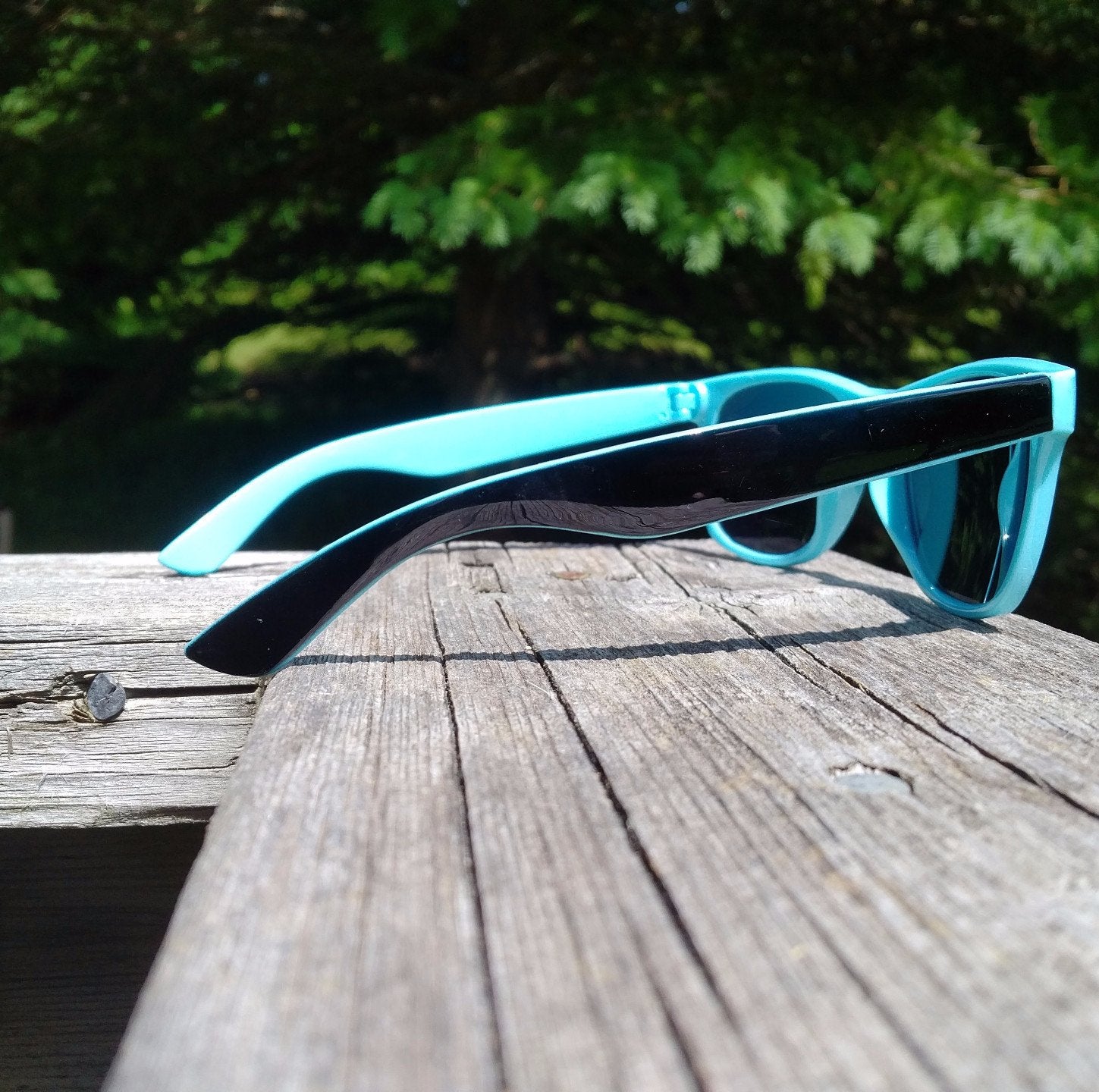 Sunglasses - Blue/Black-Design Blanks