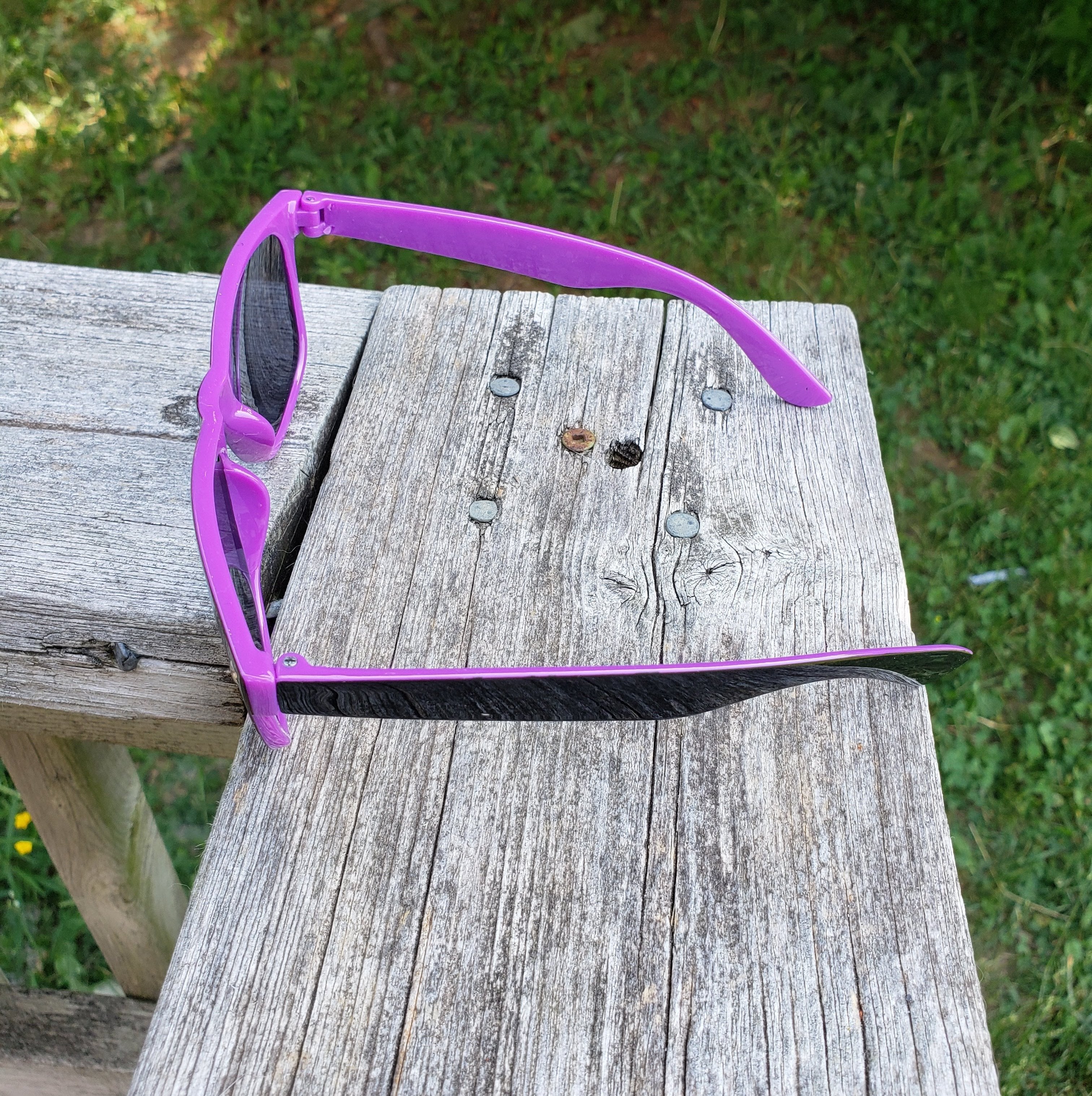 Sunglasses - Purple/Black-Design Blanks