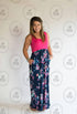 The Keaton - Floral Maxi Tank with Pockets **LIMITED**-Design Blanks