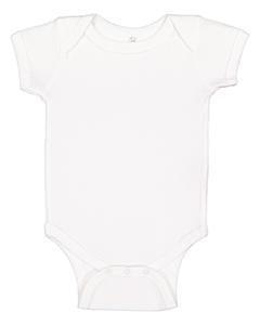 WHITE Baby BODYSUIT by Rabbit Skins-Design Blanks