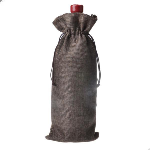 Wine Bags - Mocha Brown-Design Blanks