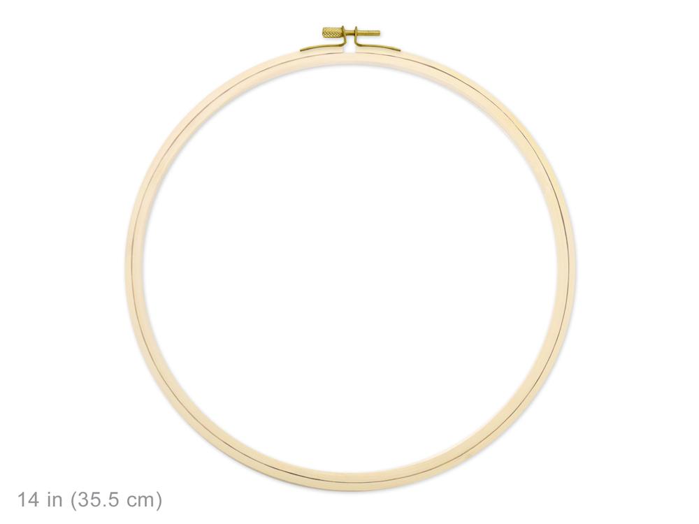Wood Embroidery Hoop w/Brass Clamp 14"-Design Blanks