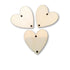 Wood Heart Blanks - 2 hole 100pcs-Design Blanks