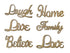 DIY Laser-Cut MDF Word Set 8cm - 6pcs-Design Blanks