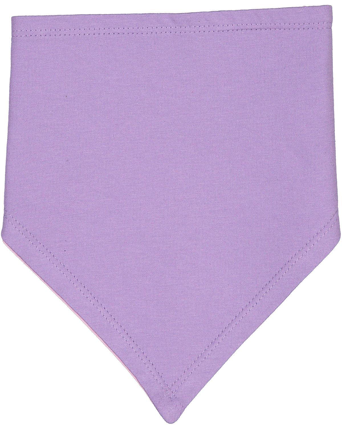 Lavender/Pink - 100% Cotton Bandana Baby Bibs-Design Blanks