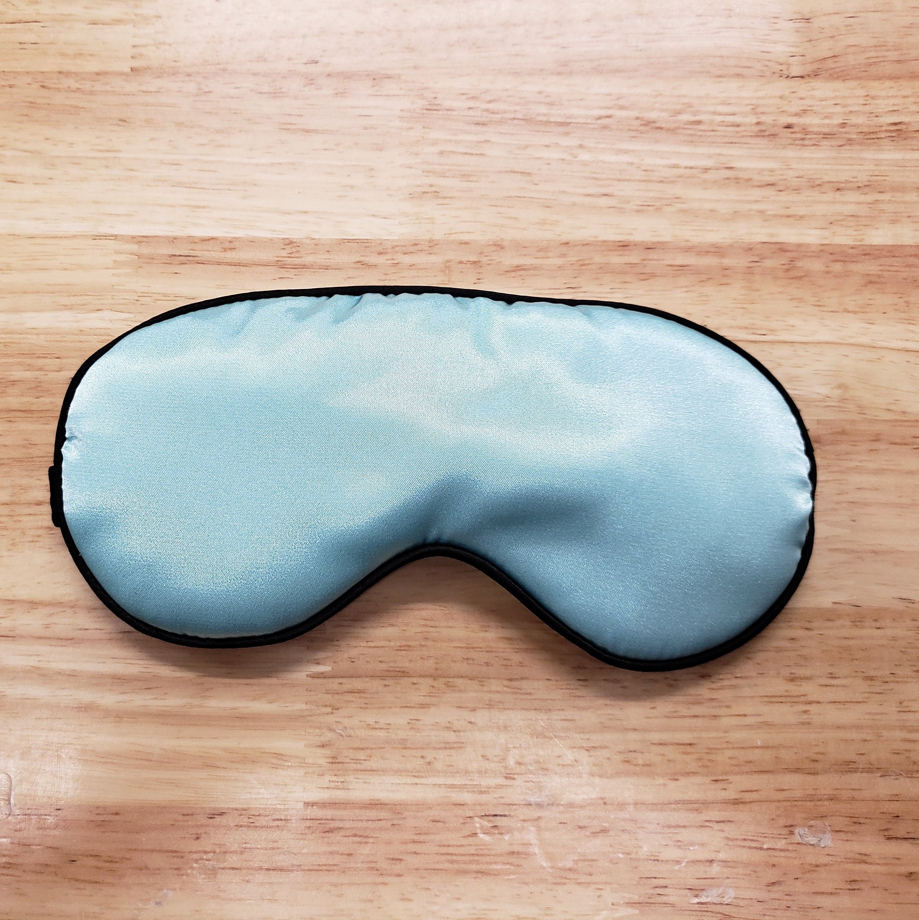 Light Blue Lux Silk Sleep Mask-Design Blanks