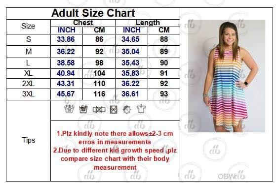 Rainbow Stripe Sleeveless Sundress-Design Blanks