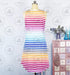 Rainbow Stripe Sleeveless Sundress-Design Blanks