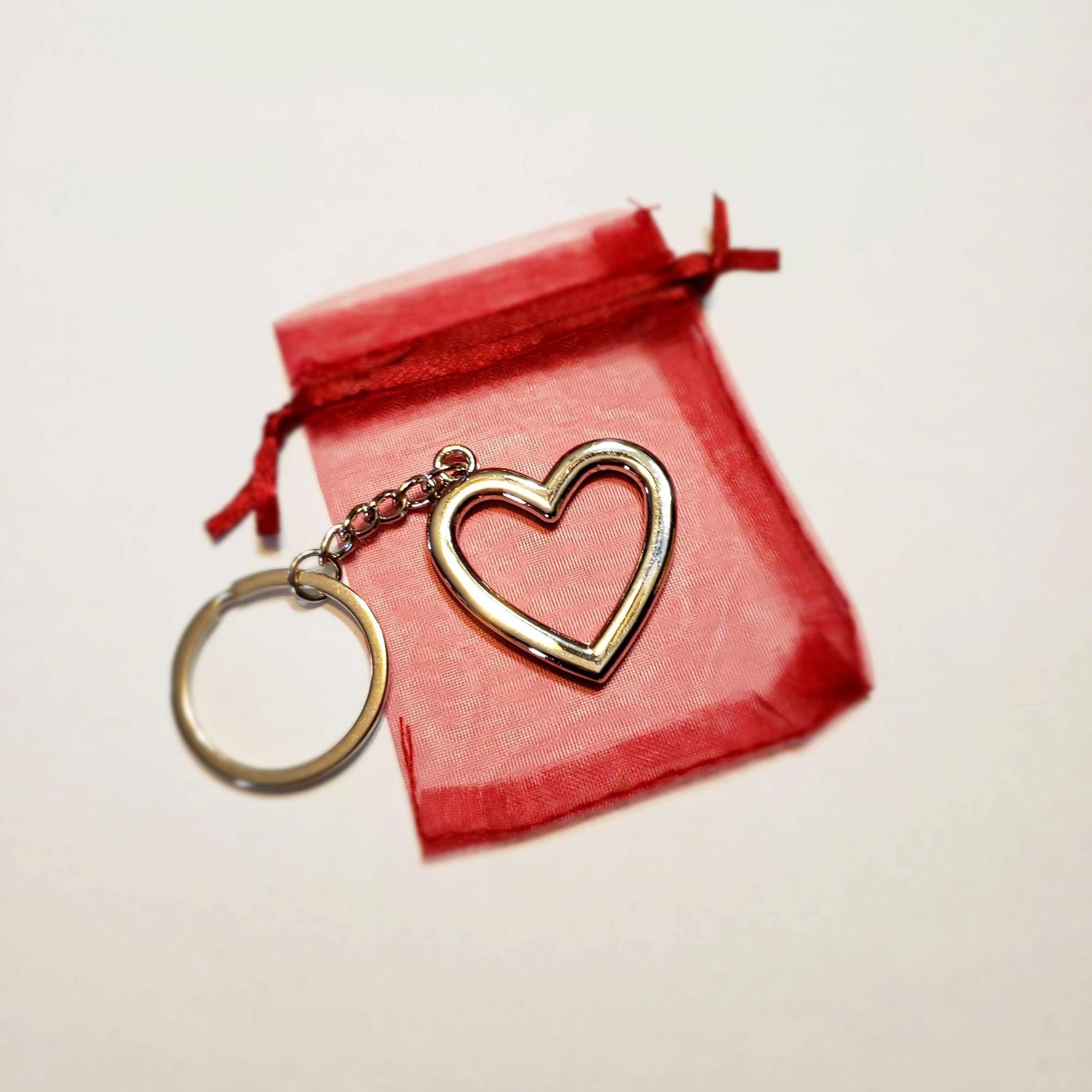 Silver Heart Keychain-Design Blanks